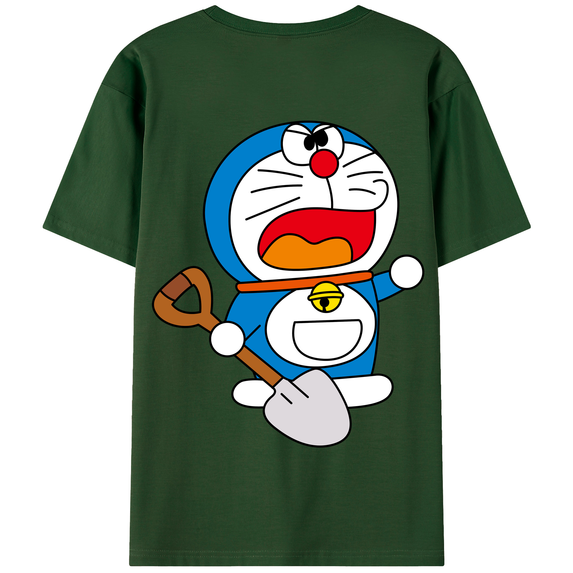（画像用） ドラえもん Doraemon 綿100％半袖Tシャツ（背面プリント）